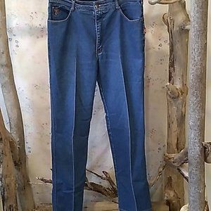 Vintage Braxton 12 In Highrise Center Crease Details Straight Leg Womens Jeans